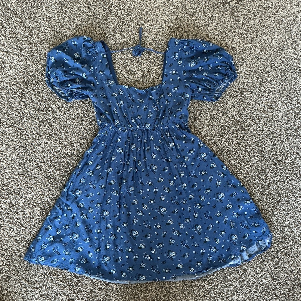 Altar'd State Blue Floral Mini Dress